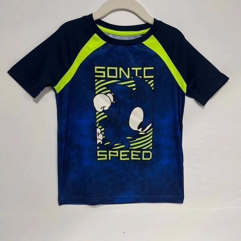 Jumping Beans Active Sonic The Hedgehog Tee   Boys Size 5